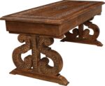 Coffee Table,Wood Coffee Tables for Living room,Living room Centre Table,Wooden Coffee Table Made from Mango wood,Rectangular Wooden coffee Table,Tea Table,Wood Accent Table- 40x18 Inch Burnt